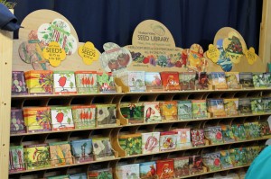 Some of the artist-produced seed packets by Hudson Valley Seed Library.