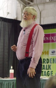 Roger Swain, speaking at a past Pa. Garden Expo.
